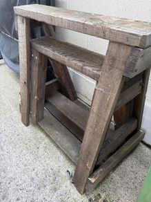 Heavy Duty Scaffold Board Work Nested Trestle Pair.