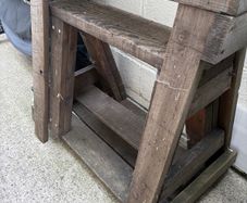 Heavy Duty Scaffold Board Work Nested Trestle Pair.