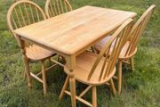 As New - Solid 4Ft Wooden Kitchen Dining Table - Can Deliver