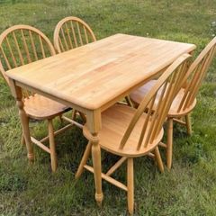 As New - Solid 4Ft Wooden Kitchen Dining Table - Can Deliver
