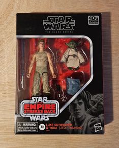 Star Wars Luke Skywalker & Yoda Jedi Training Deluxe Edition 6" Scale Black Series New & Unopened