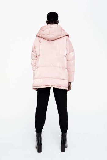 Zara Pink Puffer Jacket