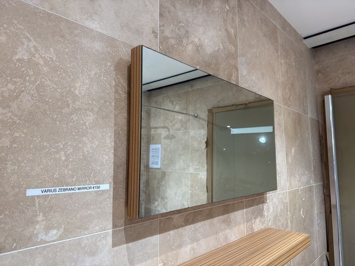 Bathroom Side Cabinet, Mirror and Shelf