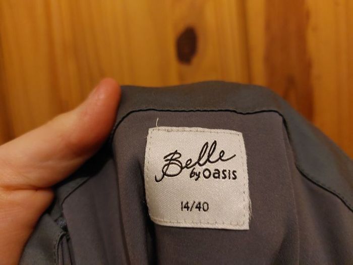 Oasis summer strapless grey mini dress (free postage)