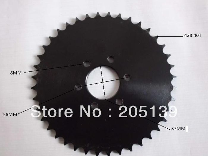Quad Atv Rear Sprocket 428 40tooth