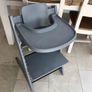Stokke tripp trapp grey high chair and tray Image 6