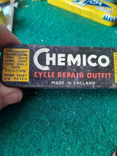 vintage chemico repair tin