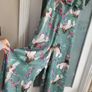 FOREVER UNIQUE green birds wide leg bardot jumpsuit Sz 12 - Rrp 249 (New) Image 7