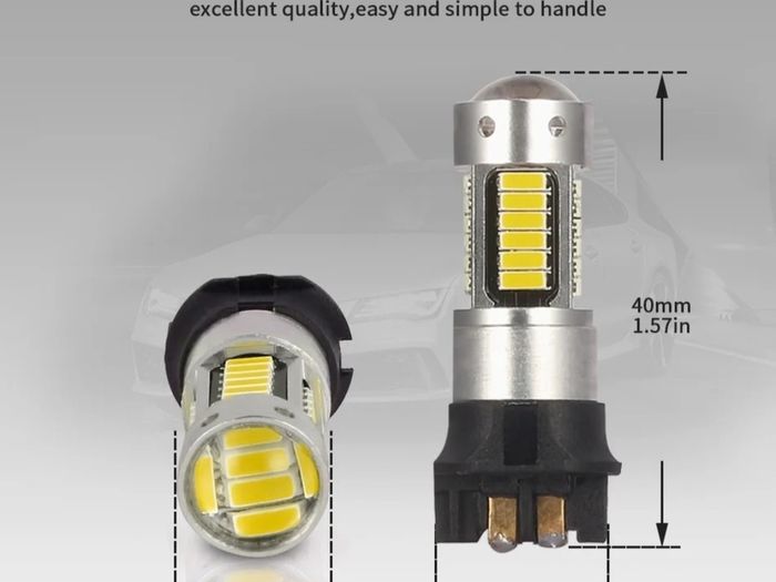 2pcs White Canbus Pwy24w Led Pw24w Bulb For Audi A3 A4 A5 Q7 Bmw I3 Mini Cooper F55 F56 Mercedes Glk Glc Front Turn Signal Light