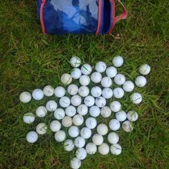 60 Golf Balls - Mixed including Carrier Bag