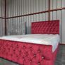 Red Frame Monaco Bed Double Size Image 2