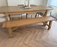 Dining table bench