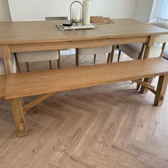Dining table bench