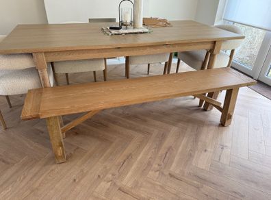 Dining table bench