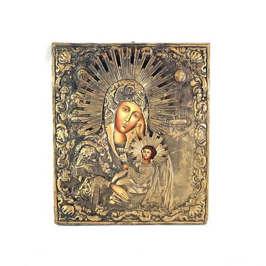 Vintage Virgin Mary of Kazan Icon