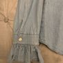 Denim Fitted Blouse Brand New Image 3
