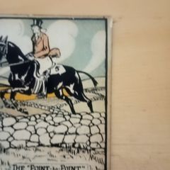 Rzadka rycina Cluna Studio Dublin nr 19 "The Point-to-Point" - M. O'Keefe (ok. 1925-1940)