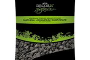 Aquael Basalt Black Gravel 2-4 mm 2kg - Natural Freshwater Aquarium Substrate
