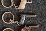 Keyring, firearms, baretta, luger, mauser,sig sauer, colt.