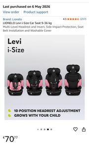 car seat /pink