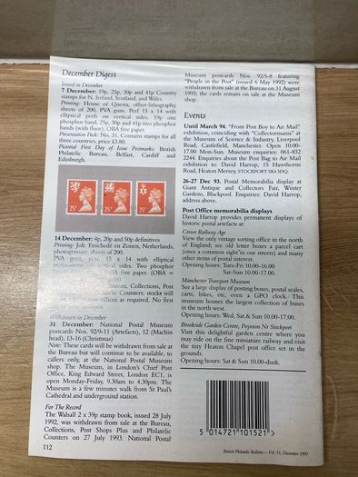 British Philatelic Bulletin for 1993