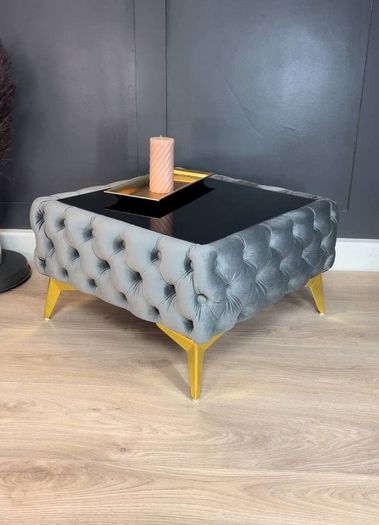 Chester coffe table with glass