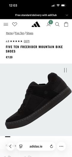 Five Ten Adidas MTB flat shoes