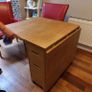 dining table and 4 leather chairs Image 8