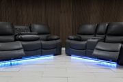 Rita 3+2 Dark Grey Electric Leather Recliner Sofa
