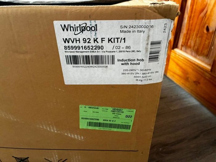 Whirlpool Induction Hob