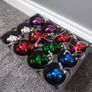 Retro Vintage Style Christmas Baubles one Box of x12 Glass Ornaments Image 9