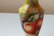 Antique Fruit China Hand-Painted   Vase height 14.5cm