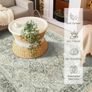 Rugs Living Room Large Rug 160x230 cm Soft Low Pile Rugs for Bedroom Classic Carpet for Kitchen Dining Room Anti-Slip Non Shedding, Green Image 3