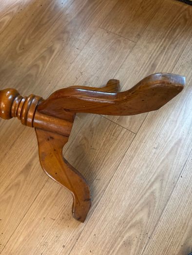 Solid Pine Round Occasional Table / Tripod Pedestal Side Table