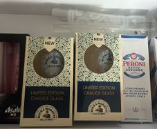 Peroni birra Roma nastro azzurro italiana asahi birra Moretti Half Pint Beer Glass