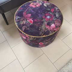 footstool and cushions