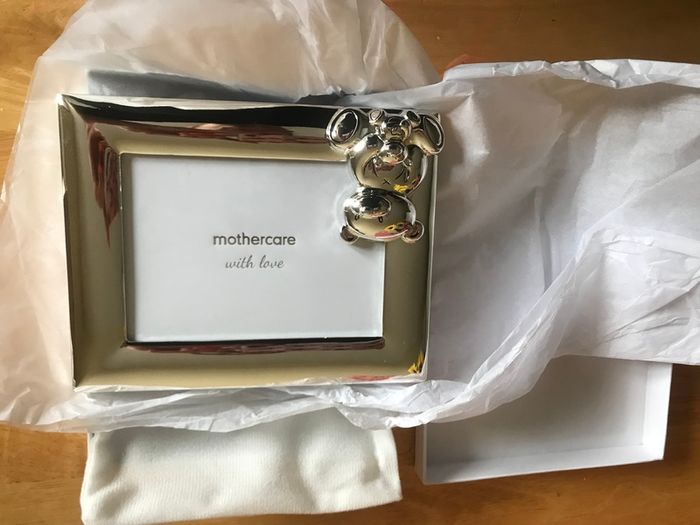 Mothercare silver baby photo frame