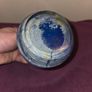 Blue Glass Bottle with Stopper Image 6