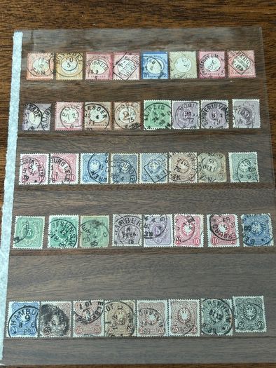 Germany 1872-1945 Reich Collection lot stock 1200+ stamps and 2 Mint sheets