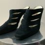 Black Suede Mules Image 2
