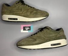 Premium Nike Air Max 1 Olive Buttery Suede