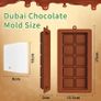 Brand New ROMANVIC Chocolate Mold Silicone Deep, Dubai Chocolate Mold, 2 Pieces Silicone Mold and Spatula, Image 5
