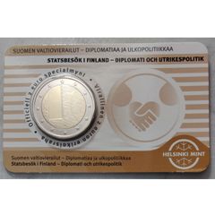 Finland 2 Euro Base Metals Brilliant Uncirculated Coin 2025 - Diplomacy and Foreign Policy