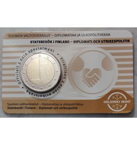 Finland 2 Euro Base Metals Brilliant Uncirculated Coin 2025 - Diplomacy and Foreign Policy