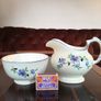 Tuscan China by Plant Hand Painted Floral Sugar Bowl and Milk Jug Set Image 2