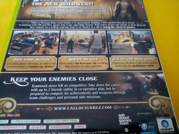 Call of Juarez The cartel Xbox 360 Games Original