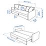 IKEA 3 seater sofa bed Image 3