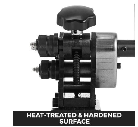 BRAND NEW Manual Metal Pipe Ring Bender 13-1/2Inch Gear Driven Handheld Adjustment Flat Round Steel Roller Tool for Bending Angle