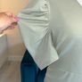 Ladies Light Sage Green Ruched AX Paris Dress Image 5