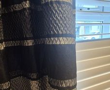 2 x curtains with 4 matching cushion covers